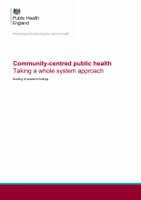 Community-centred public health: Taking a whole system approach: Briefing of research findings